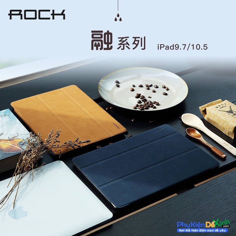 Bao Da iPad 9.7 2017 Hiệu Rock Uni được sản xuất và làm bằng chất liệu da công nghiệp cao cấp với chất liệu da mịn , chống thấm nước , chống bụi cũng khá tốt 